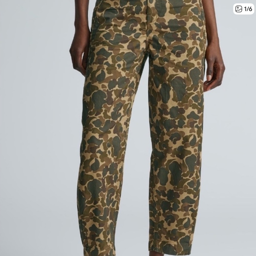 Everlane Fatigue Barrel Pants - Fennel Seed Camo